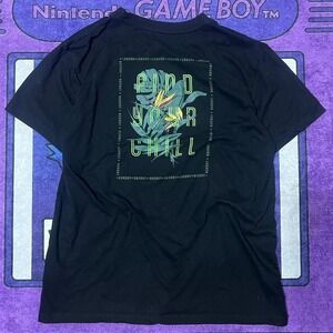 Laguna black surf tee with green accents Size XL